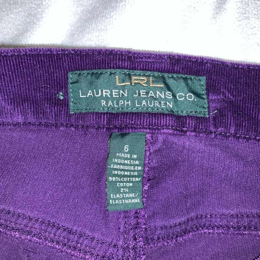 Lauren Ralph Lauren Deep Purple Straight Leg Pants size 6 - Picture 3 of 9